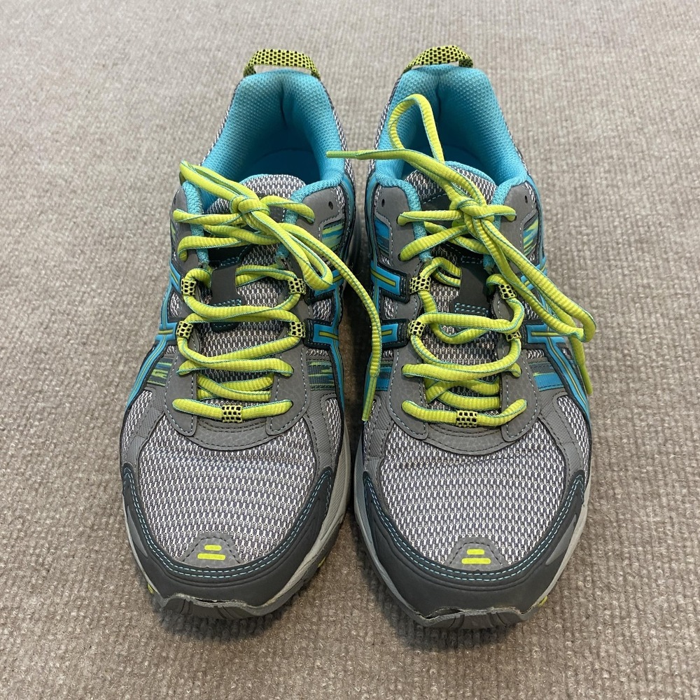 ASICS GEL-Venture 5 Shoes Womens Size 9.5 Gray Blue Trail Running Sneakers T5N9N - Picture 4 of 9